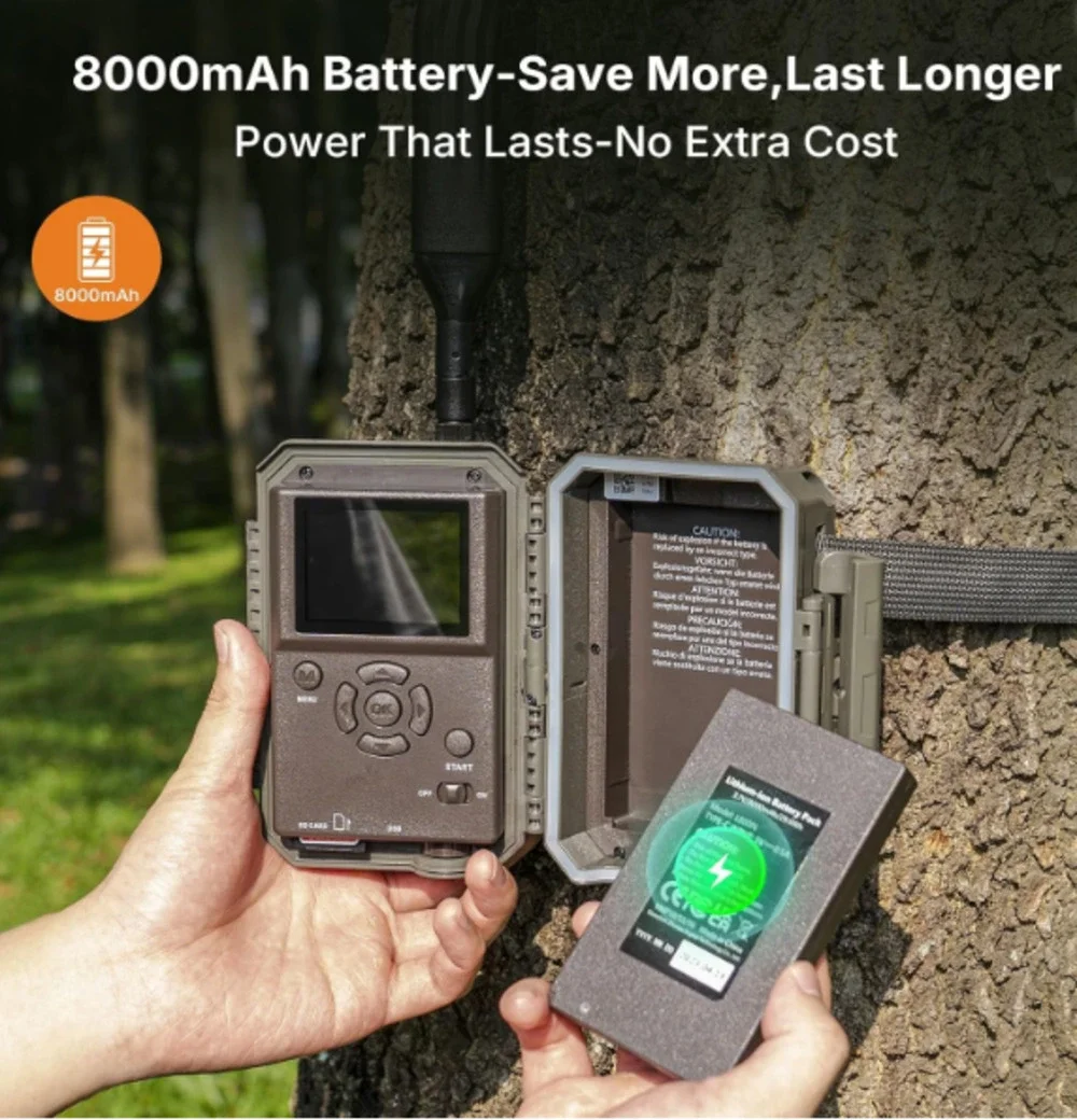 GardePro X60 Pro Max 2025 Cellular Trail Camera 32GB Memory Live View